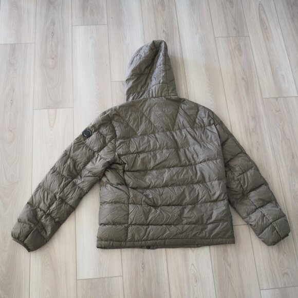 Nautica Lightweight Duck Down Feather Puffer Jacket Men's Large Olive Green - Picture 7 of 11